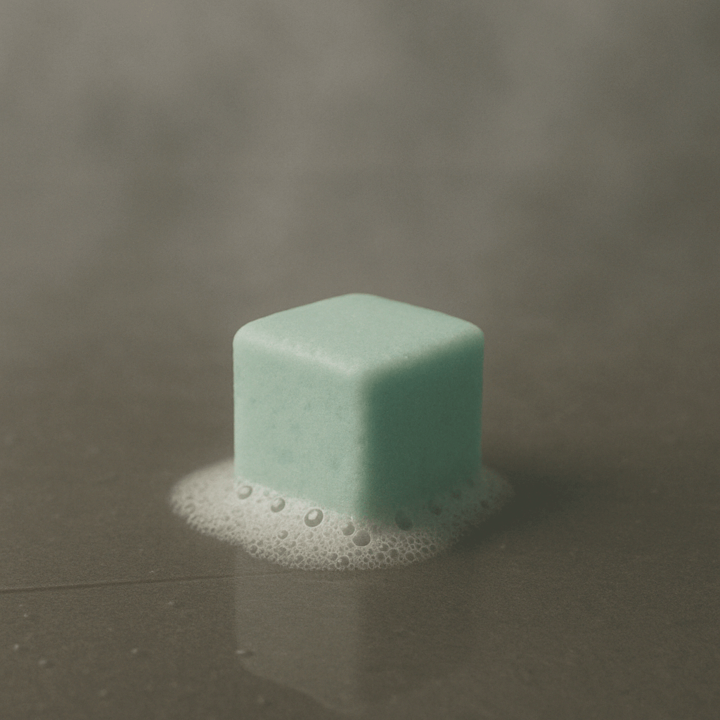 Shower steamers explained — dissolvable cubes releasing mood-boosting essential oils in the shower.