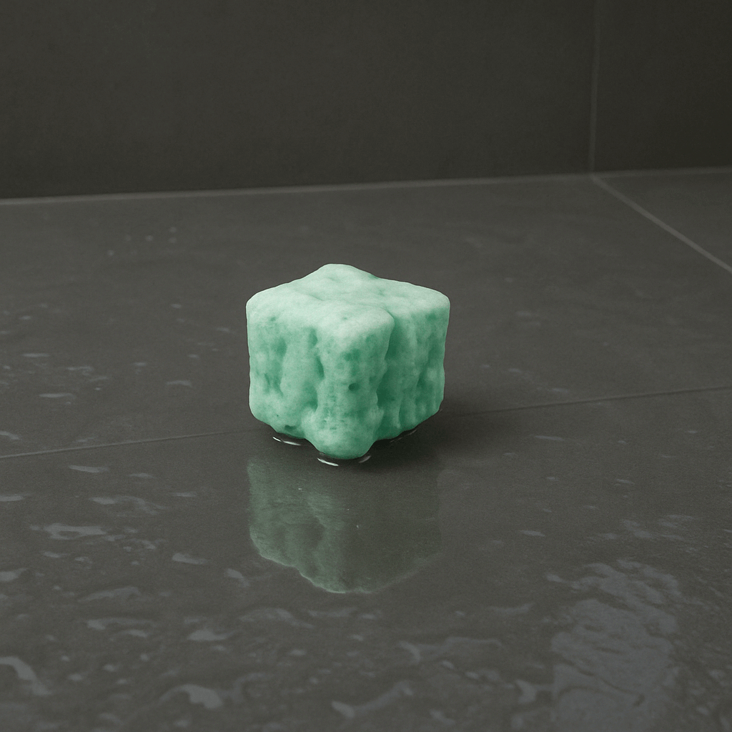Step 2 - Activate Man Mist shower steamer as it fizzes, releasing invigorating essential oils into the steam